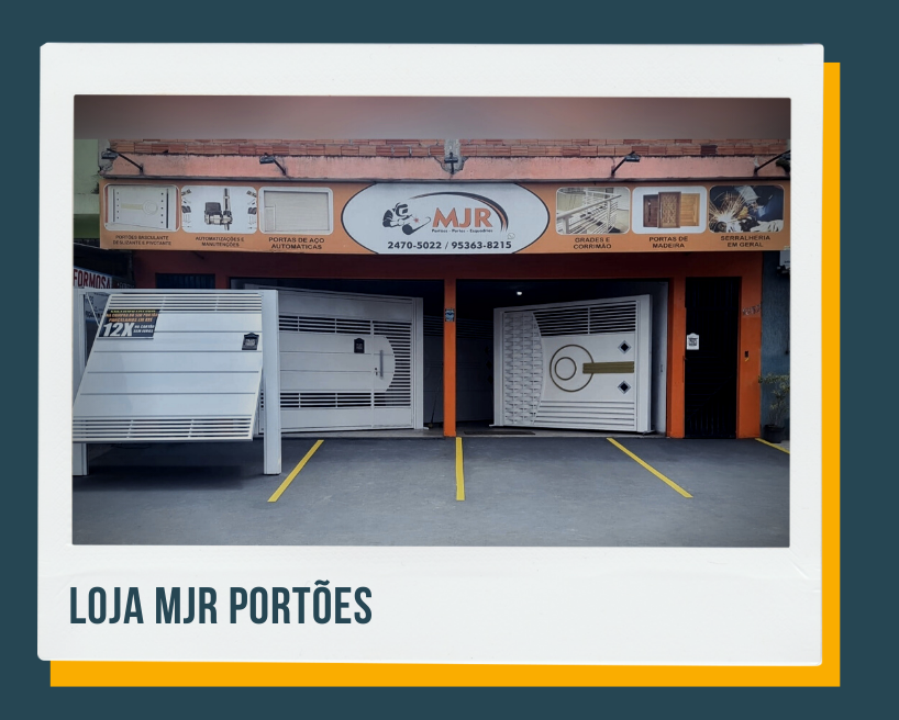 MJR PORTÕES SERRALHERIA GRADES PORTAS DE ENROLAR