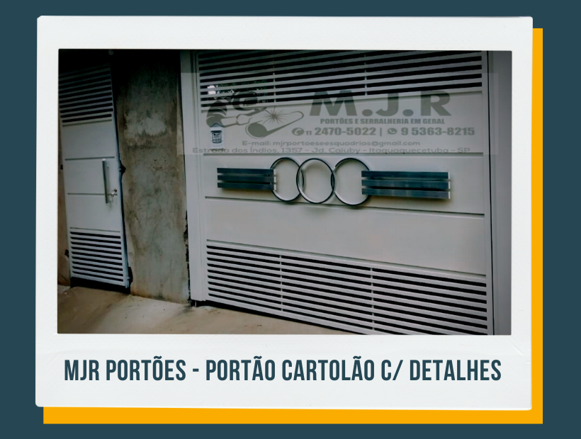 MJR PORTÕES SERRALHERIA GRADES PORTAS DE ENROLAR - CORRIMÃO E GUARDA CORPO