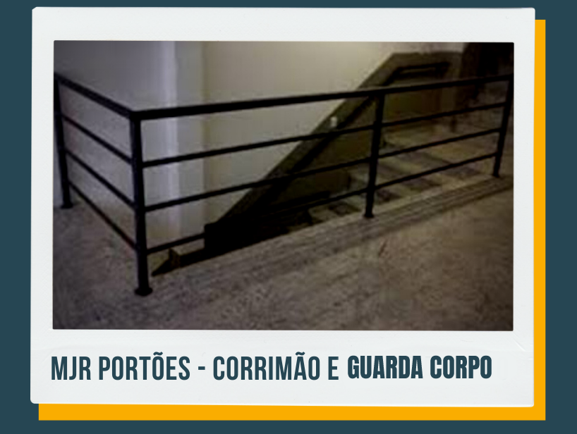MJR PORTÕES SERRALHERIA GRADES PORTAS DE ENROLAR - CORRIMÃO E GUARDA CORPO