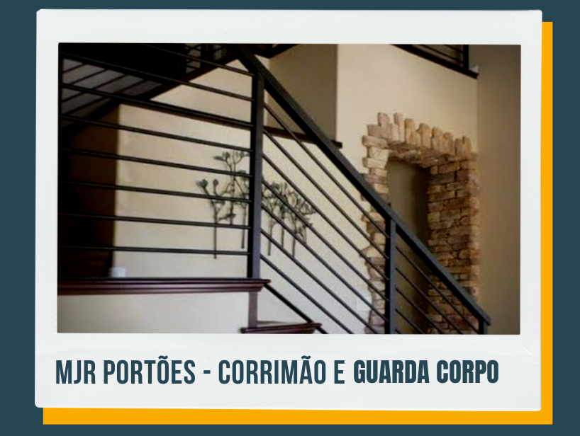 MJR PORTÕES SERRALHERIA GRADES PORTAS DE ENROLAR - CORRIMÃO E GUARDA CORPO