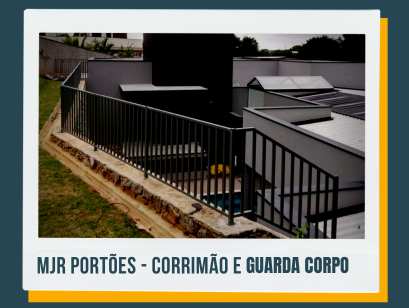 MJR PORTÕES SERRALHERIA GRADES PORTAS DE ENROLAR - CORRIMÃO E GUARDA CORPO