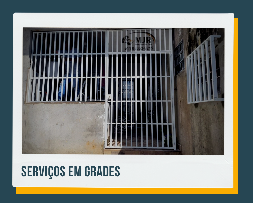 MJR PORTÕES SERRALHERIA GRADES PORTAS DE ENROLAR - CORRIMÃO E GUARDA CORPO